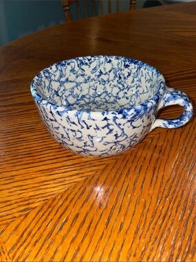 Marshall Pottery Blue Soup Bowl